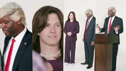 THR Cover Shoot: SNL Stars Colin Jost & Michael Che Dress Up as Donald Trump and Kamala Harris | THR Video