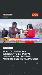 El Alto: Denuncian INCREMENTO en tarifas de luz y AGUA, FEDJUVE advierte con movilizaciones