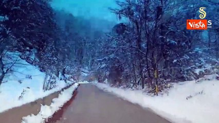 Mezzi di Anas a lavoro sulle strade calabresi per rimuovere neve e ghiaccio