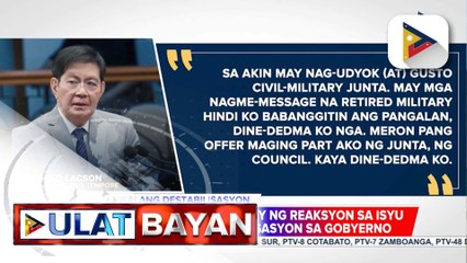 Ilang senador, may reaksyon sa isyu ng umano’y destabilisasyon sa gobyerno | ulat ni Louisa Erispe