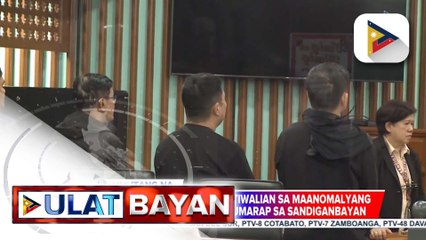8 sa mga akusado ng katiwalian sa maanomalyang flood control projects, humarap sa Sandiganbayan | ulat ni Isaiah Mirafuentes