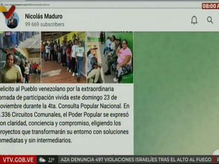 Pdte. Maduro felicitó al pueblo por la extraordinaria jornada de participación vivida en la consulta