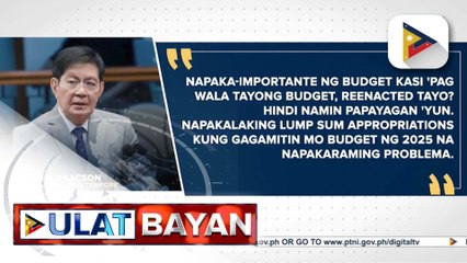 Senado, tiniyak na hindi magkakaroon ng reenacted national budget