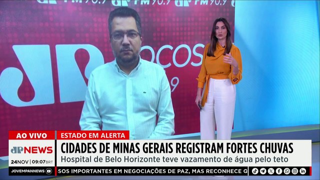 Minas Gerais registra fortes chuvas