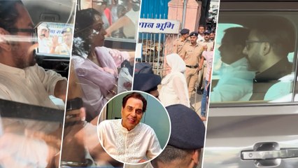 Aamir Khan, Hema Malini, Salim Khan, Abhishek Bachchan, Esha Deol & More - Dharmendra LAST RITES
