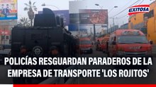SJM: Policías resguardan paraderos de la empresa de transporte 'Los Rojitos' tras ataque