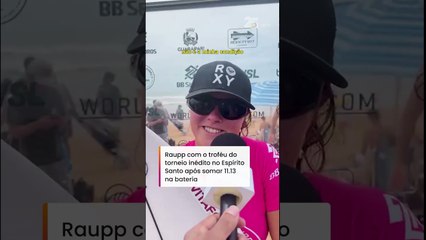 Laura Raupp desabafa após conquista no QS da WSL: ‘Dizem que não sei surfar ‘merreca’’