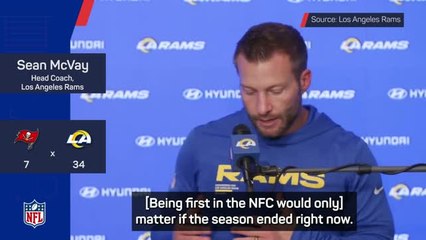 No one remembers who led the NFC in November - McVay on being the #1 seed