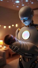 AI Robot Puts Baby to Sleep 🤖👶 | Heartwarming Bedtime Moment