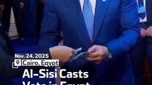 Al-Sisi Casts Vote in Egypt Elections