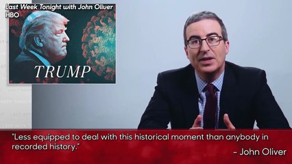 John Oliver on Trump's Handling of Coronavirus Pandemic: 'How Irresponsible' | THR News