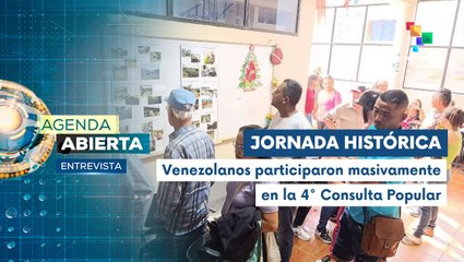 Entrevista | El pueblo venezolano celebró la cuarta Consulta Popular