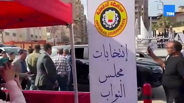 محافظ الدقهلية يتفقد اللجان بمدينة المنصورة