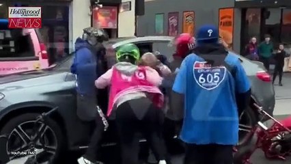 '90210' Star Ian Ziering Addresses "Alarming" Attack by Biker Gang on Hollywood Blvd. | THR News Video