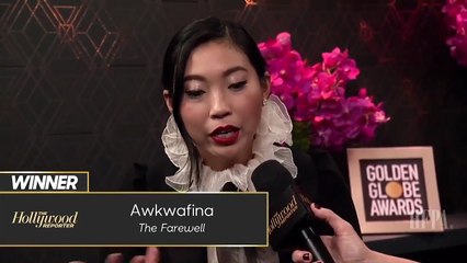 Awkwafina on the Golden Globes 2020 After Show