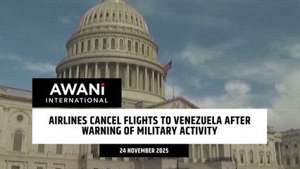 Airlines cancel flights to Venezuela after warning of military activity
