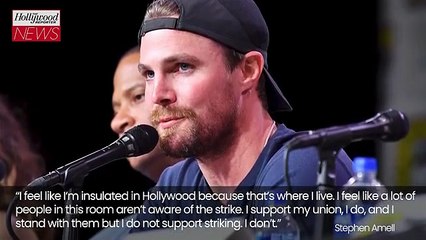 Former 'Arrow' Star Stephen Amell Clarifies His "Misinterpreted" Anti-Strike Comments | THR News