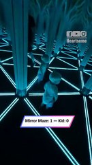 Kid Mirror Maze Fail Ends with a Painful Lesson in Confidence 😂|| Heartsome 💖