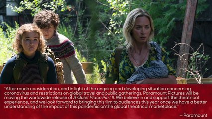 'A Quiet Place Part II' Release Date Moved Due to Coronavirus | THR News