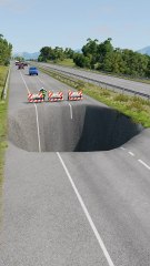 Realistic BeamNG Drive car crash physics. Watch in