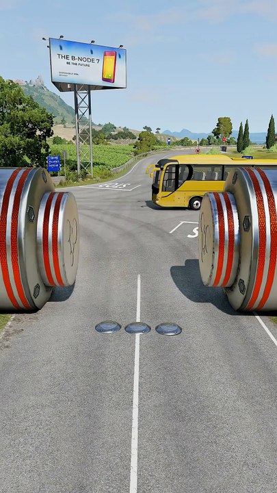 Realistic BeamNG Drive car crash physics. Watch in