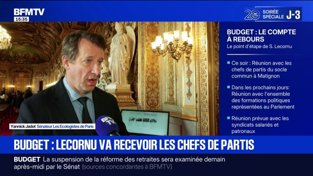 Budget: Il faut qu'il y ait une tentative d'accord global entre le bloc de gauche et le bloc central , assure Yannick Jadot