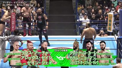 Alex Zayne, Lance Archer & Zane Jay vs. Callum Newman, Great-O-Khan & JakobAustin Young: NJPW World Tag League 2025 Day 3 (11/24/2025)