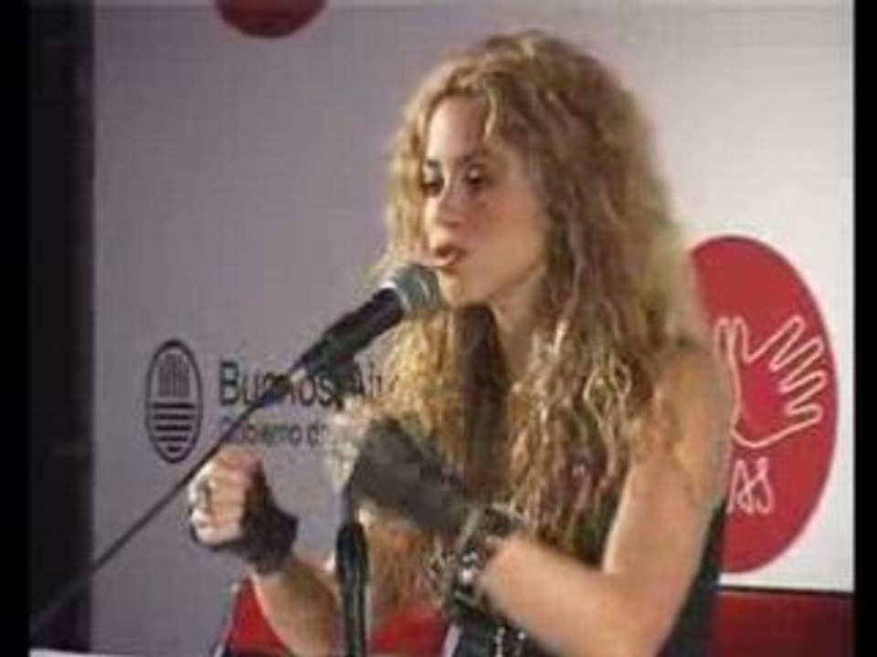 SHAKIRA  Fondation concert ALAS  conference presse