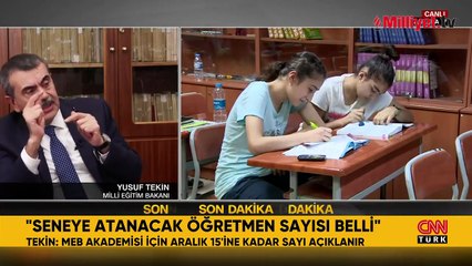 2026'da kaç öğretmen atanacak? Bakan Tekin CNN Türk'te konuştu