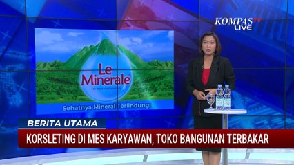 Korsleting dari Mes Karyawan, Kebakaran Lahap Toko Bangunan 2 Lantai di Surabaya