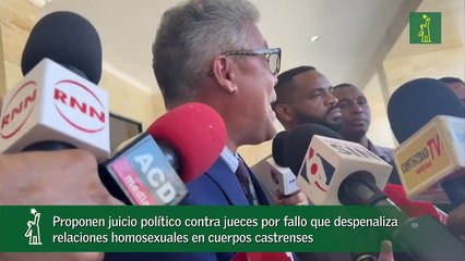 Proponen juicio político contra jueces por fallo que despenaliza relaciones homosexuales en cuerpos castrenses