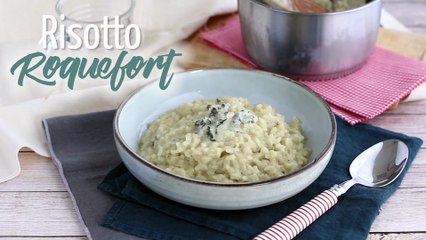 Roquefort risotto - the iconic italian rice dish with blue cheese