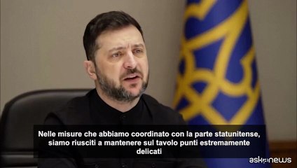 Zelensky: fatti passi avanti, ma serve molto di più per una vera pace