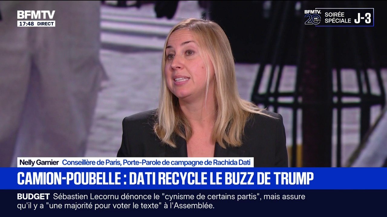 Vidéo de Rachida Dati avec les éboueurs: "Elle fait cette vidéo pour apporter des solutions aux Parisiens", explique Nelly Garnier, porte-parole de campagne de Rachida Dati