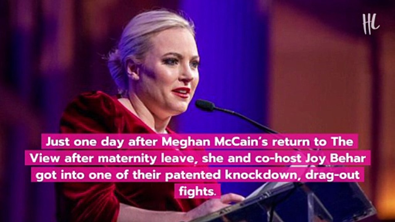 Joy Behar Smacks Down Meghan Mccain