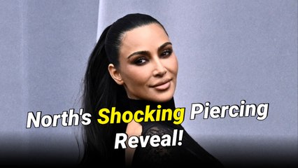 Kim Kardashian Slammed Online After 12-Year-Old North West Reveals Finger Piercings