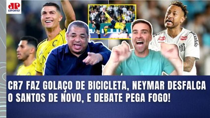 E AÍ, NEYMAR??? "O Cristiano Ronaldo AOS 40 ANOS fez GOL DE BICICLETA! E ele..." | Santos no Z4!