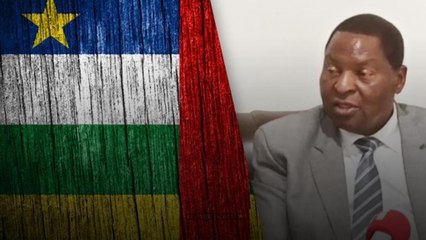 Le président Faustin-Archange Touadéra au micro de RFI