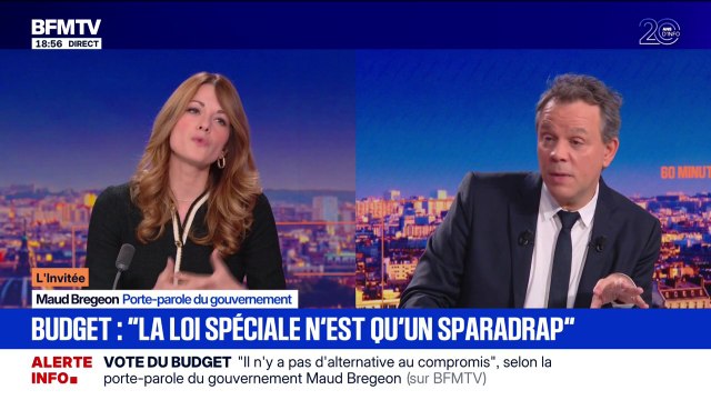 Budget: La loi spéciale n'est qu'un sparadrap , déclare Maud Bregeon, porte-parole du gouvernement