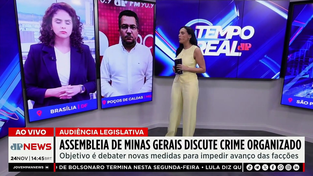 Assembleia de Minas Gerais discute crime organizado | TEMPO REAL