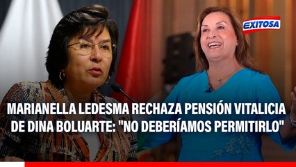 Marianella Ledesma rechaza pensión vitalicia de Dina Boluarte: "No deberíamos permitir que mantengan ese privilegio"