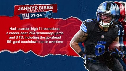 NFL Pick 6: Week 12– Gibbs gives Lions overtime victory