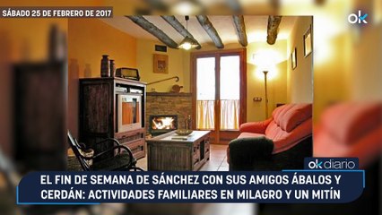 El fin de semana de Sánchez con sus amigos Ábalos y Cerdán: actividades familiares en Milagro y un mitín