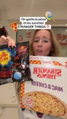 On goûte la pizza et les sucettes Stranger Things ‼️🍕🍭