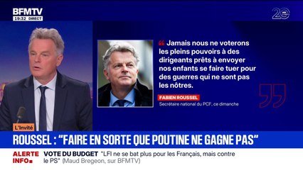 "Nous sommes peut-être à l'aube d'une troisième guerre mondiale", déclare Fabien Roussel (PCF)