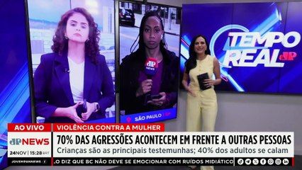 Violência contra a mulher: 70% das agressões acontecem em frente a outras pessoas | TEMPO REAL