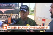 AVIONETA BOLIVIANA CAYÓ EN ARGENTINA