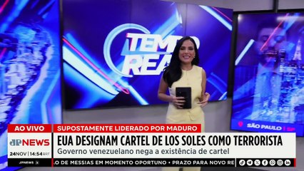 STF MANTÉM PRISÃO DE BOLSONARO / ALIADOS DIZEM QUE TARCÍSIO ESTÁ FORTALECIDO | TEMPO REAL - 24/11/25
