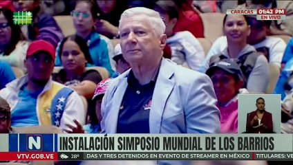 Vicepresidenta Delcy Rodríguez instaló el Simposio Mundial de los Barrios en Caracas