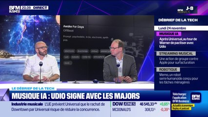 Musique IA : Udio signe avec les majors - 24/11